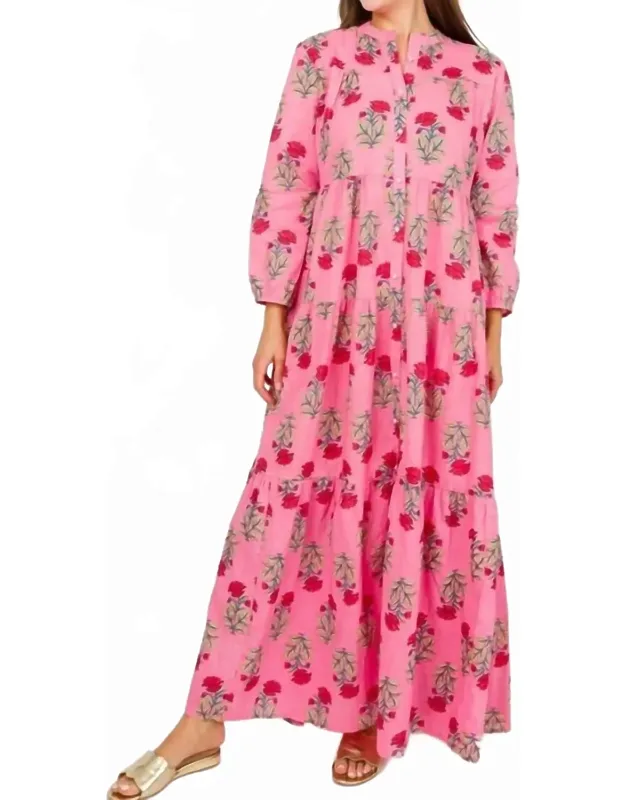 Boho Long Sleeve Maxi Dress