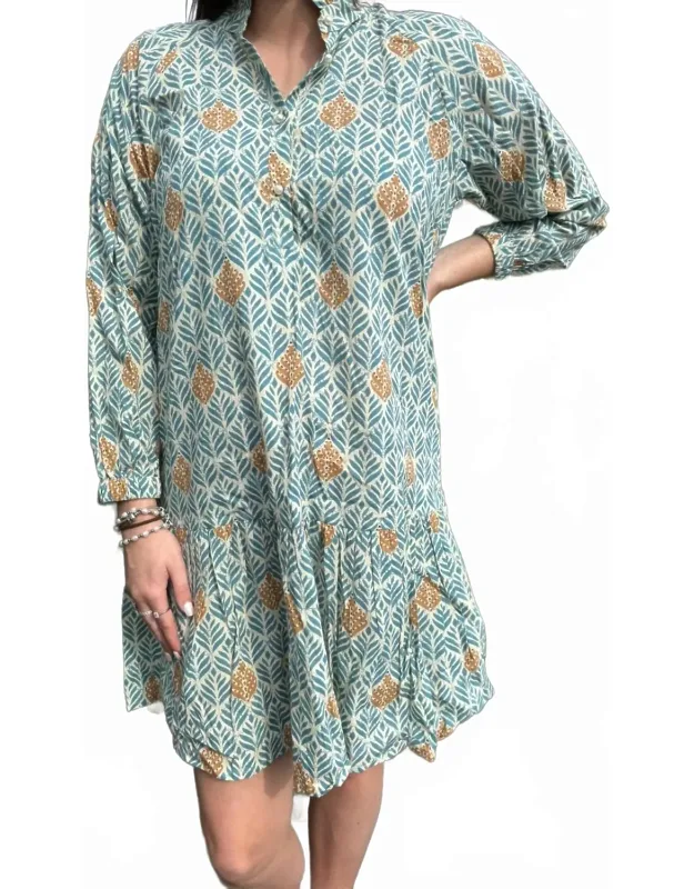 Button Front Mini Dress
