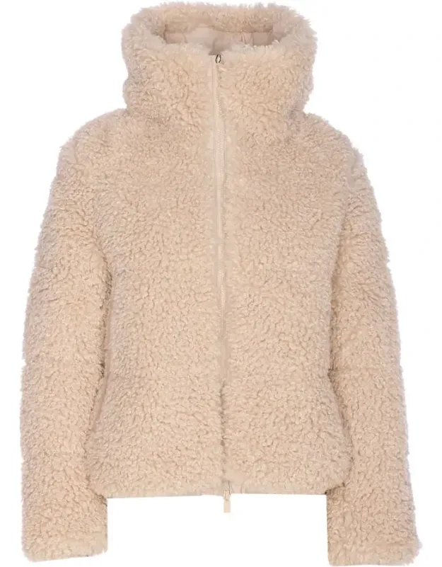 Save The Duck Short Down Jacket With Frontal Zip Closure, High Neck, Long Sleeves, Pockets