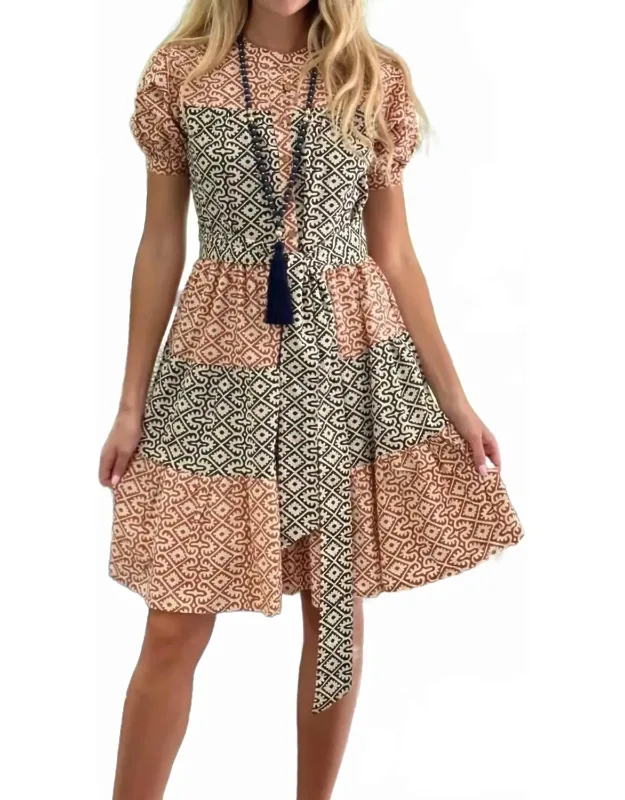 Ibiza Short Sleeve Mini Dress
