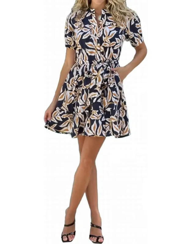 Ibiza Short Sleeve Mini Dress