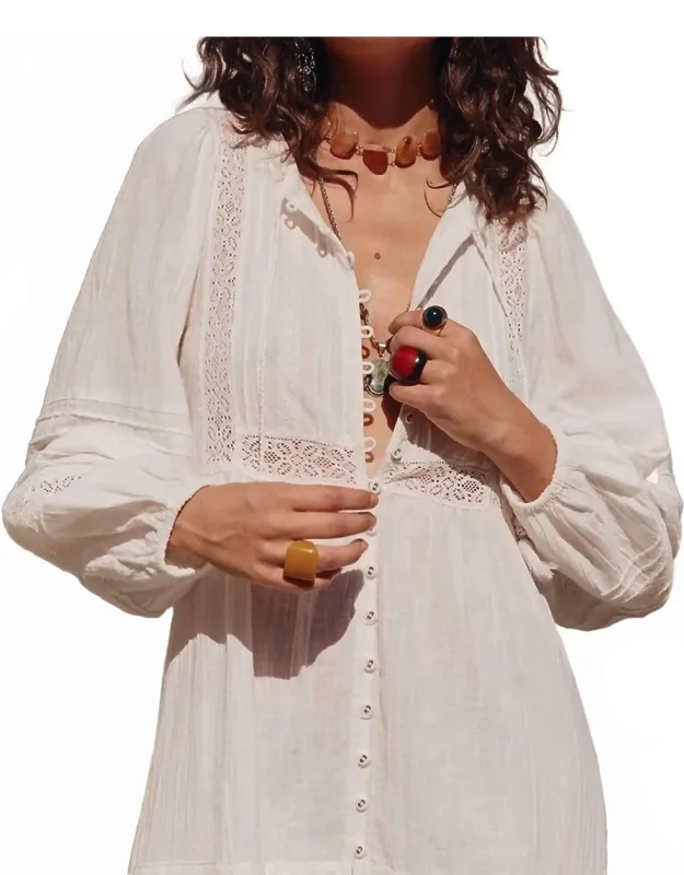 Lace Boho Mini Dress