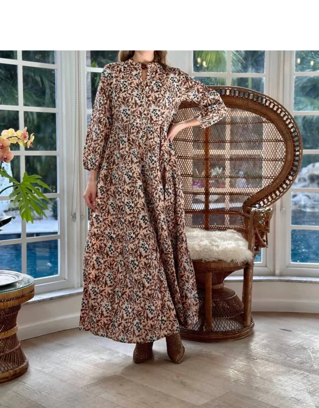 Boho Long Sleeve Maxi Dress