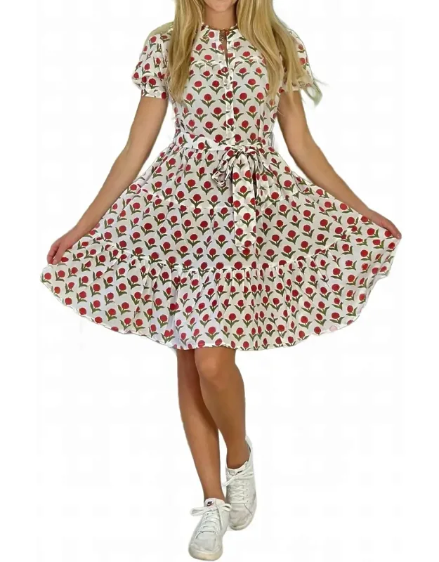 Ibiza Short Sleeve Mini Dress