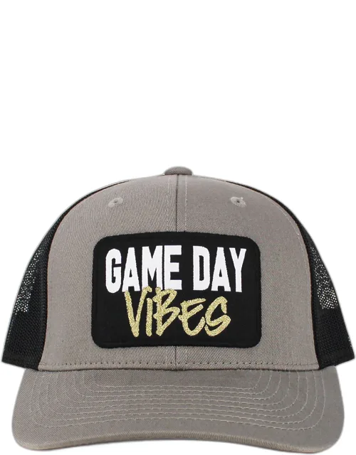 Game Day Vibes Message Mesh Back Baseball Cap