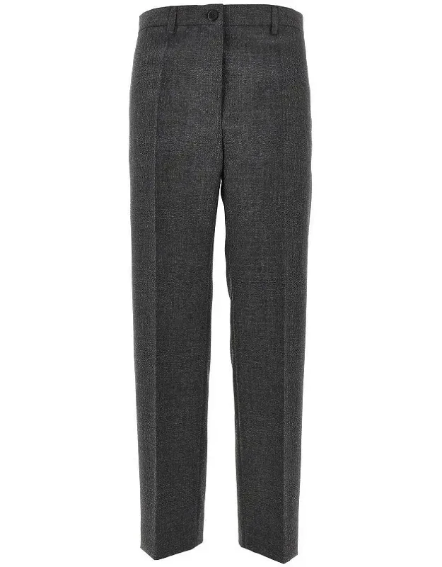 Wool Canvas Tailored Pants