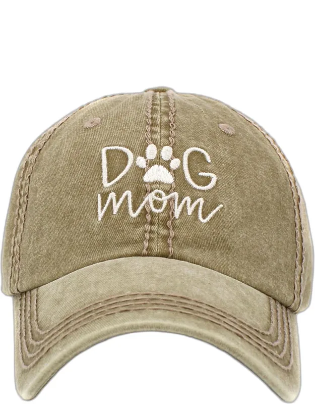 Dog Mom Vintage Baseball Cap