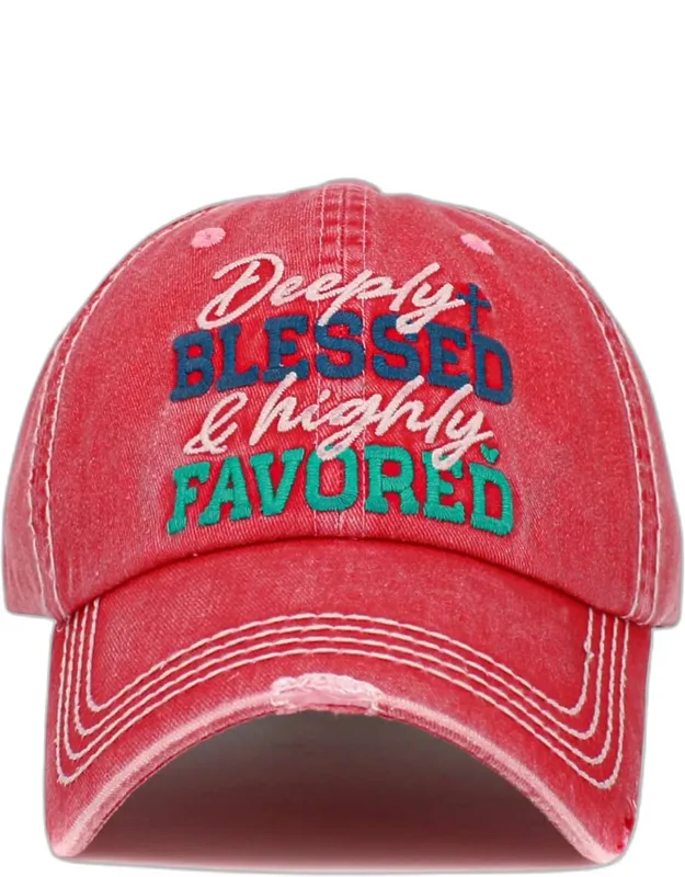 Deeply Blessed And Highly Favored Vintage Baseball Cap