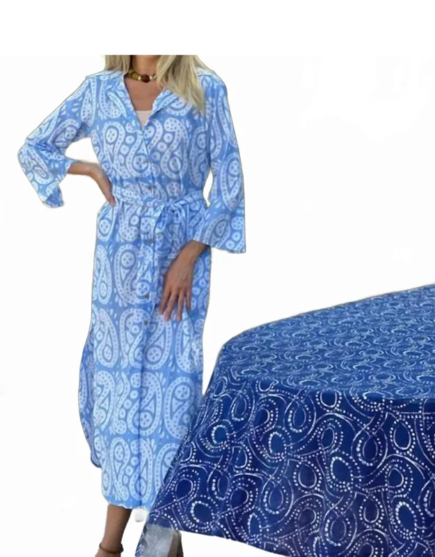 Midi Dress In Paisley