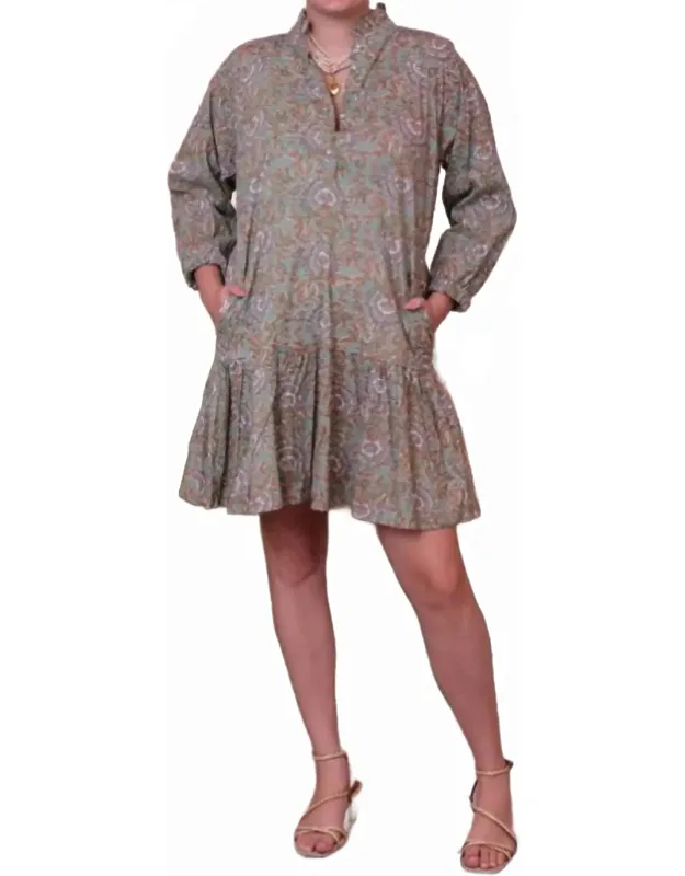 Button Front Mini Dress