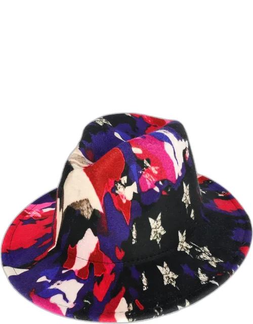 Abstract Patterned Panama Hat