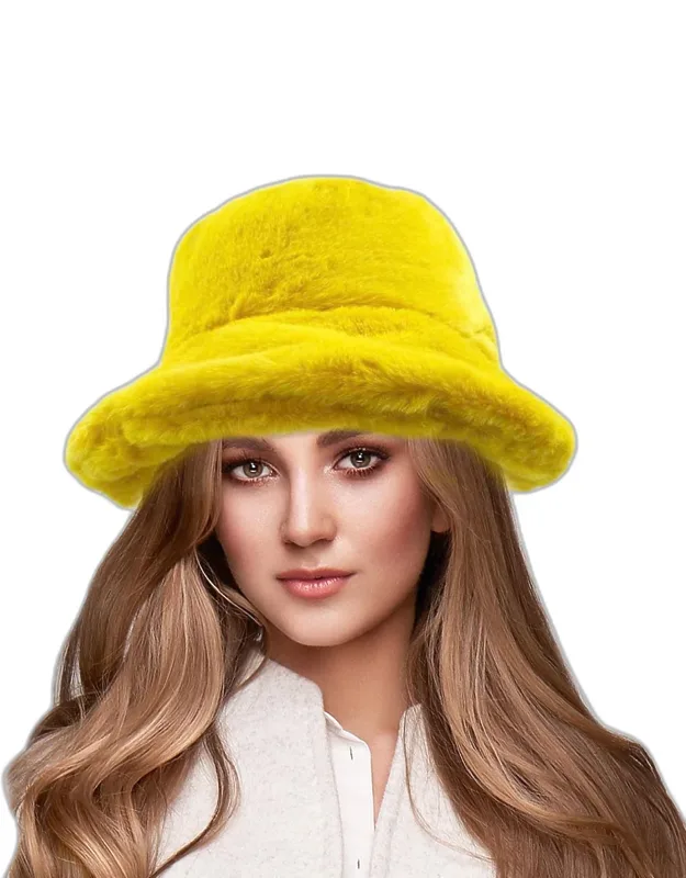 Soft Faux Fur Bucket Hat