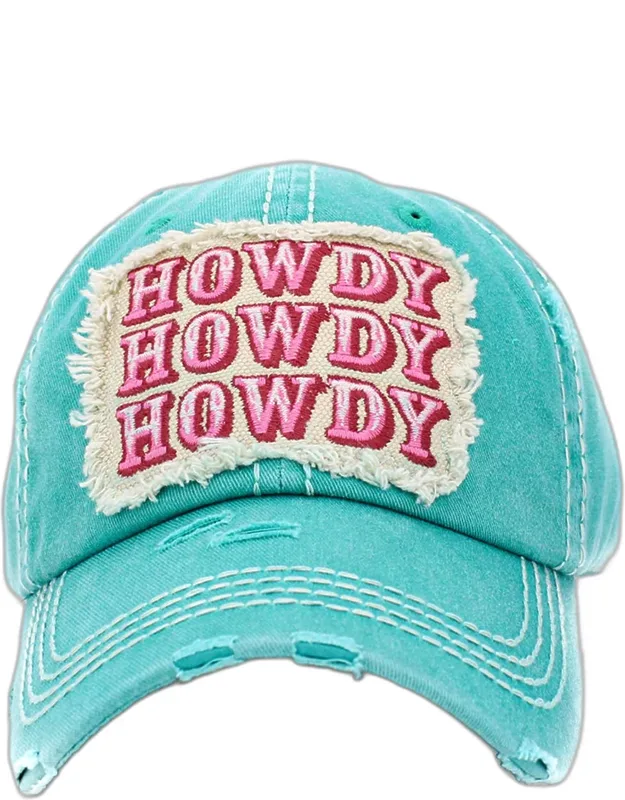 Howdy Message Vintage Baseball Cap