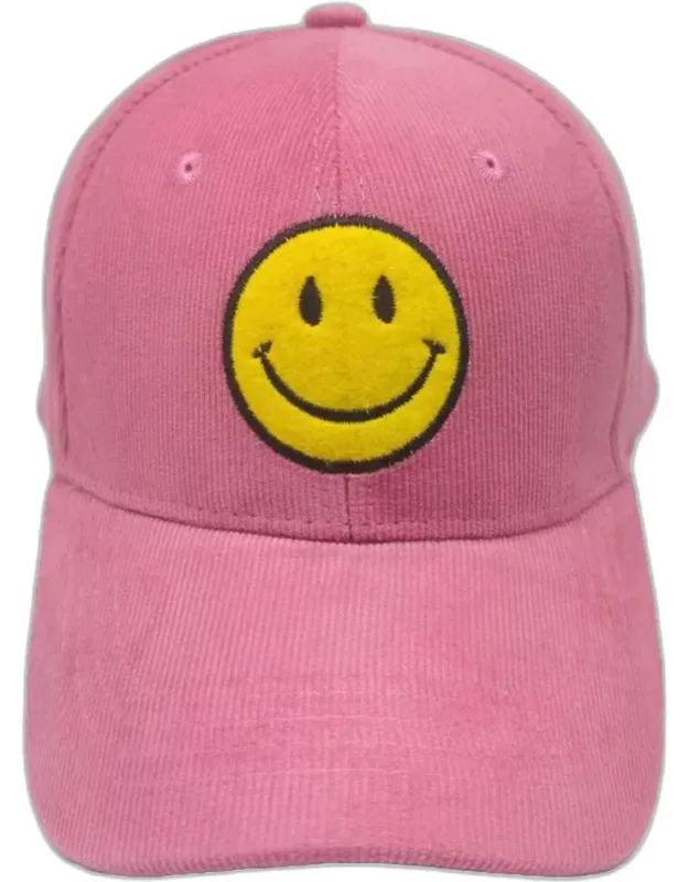 Smile Pointed Corduroy Cap