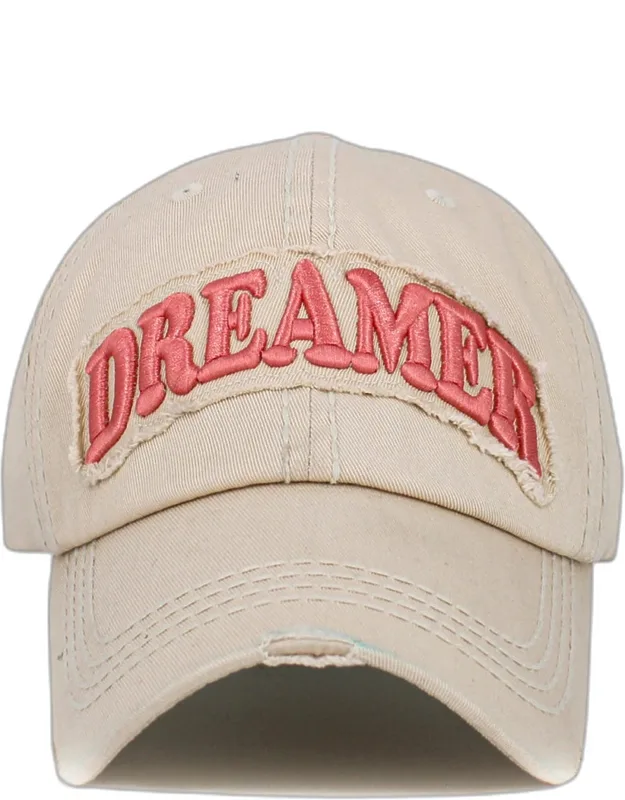 Dreamer Message Vintage Baseball Cap