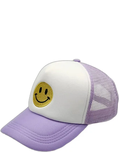 Smile Accented Mesh Back Baseball Cap