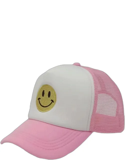 Smile Accented Mesh Back Baseball Cap