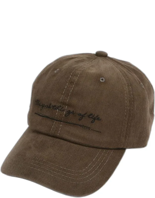 The Good Things Of Life Corduroy Baseball Cap