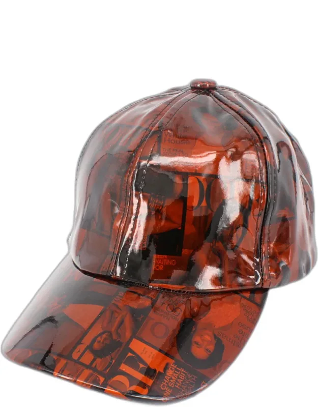 Mixed Picture Print Patent Baseball Cap