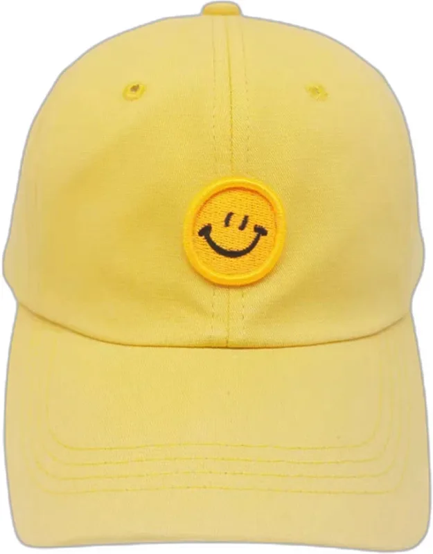 Smile Accented Solid Baseball Cap