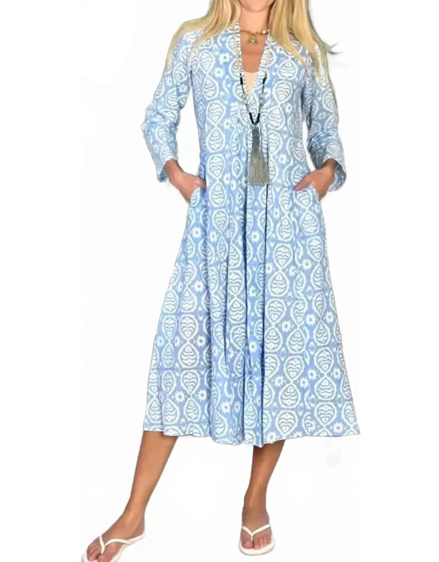 V-neck Midi Dress