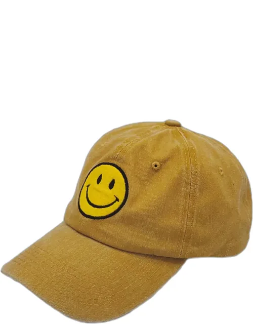 Smile Face Patch Vintage Baseball Cap