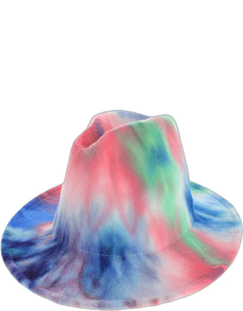 Tie Dye Patterned Panama Hat
