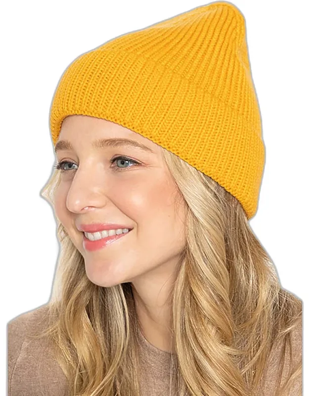 Ribbed Cuff Beanie Hat