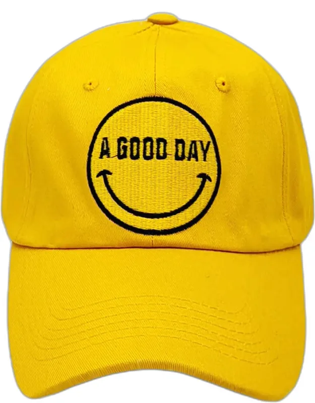 Smile A Good Day Message Baseball Cap