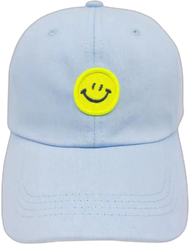 Smile Accented Solid Baseball Cap