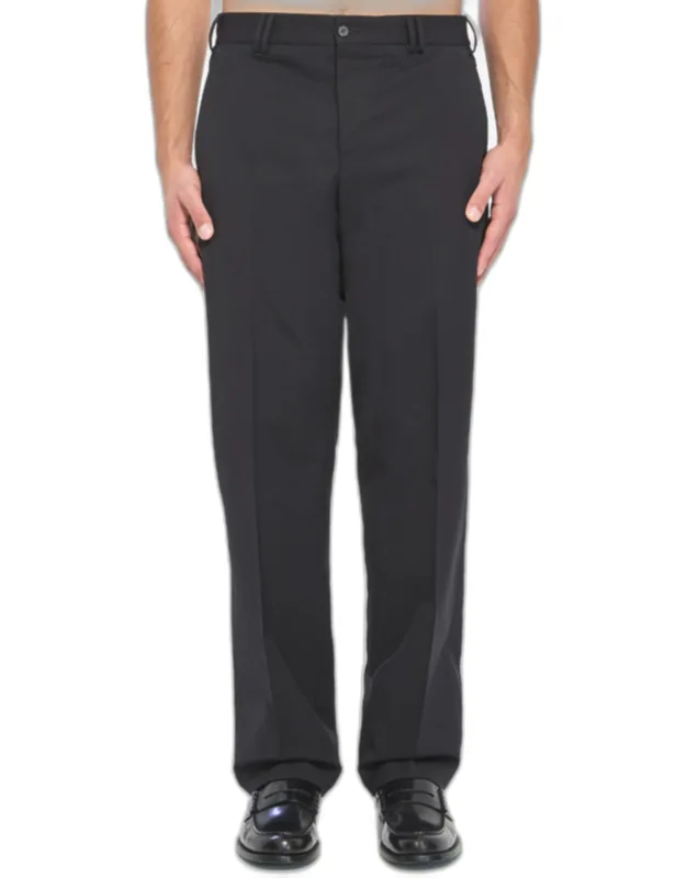 Michael Pants In With Belt Loops And Button Closure