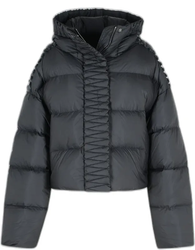Polyester Hooded Down Jacket