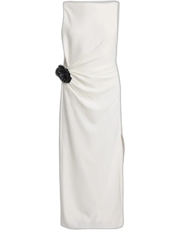 Indria Matte Double Crepe Dress