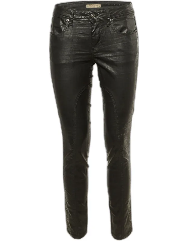 Coated Denim Skinny Leg Jeans M/waist 30"