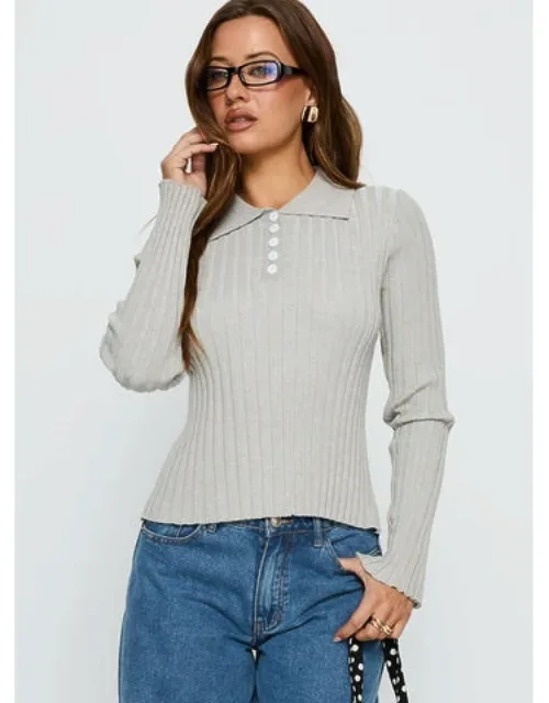 Collared Long Sleeve Top