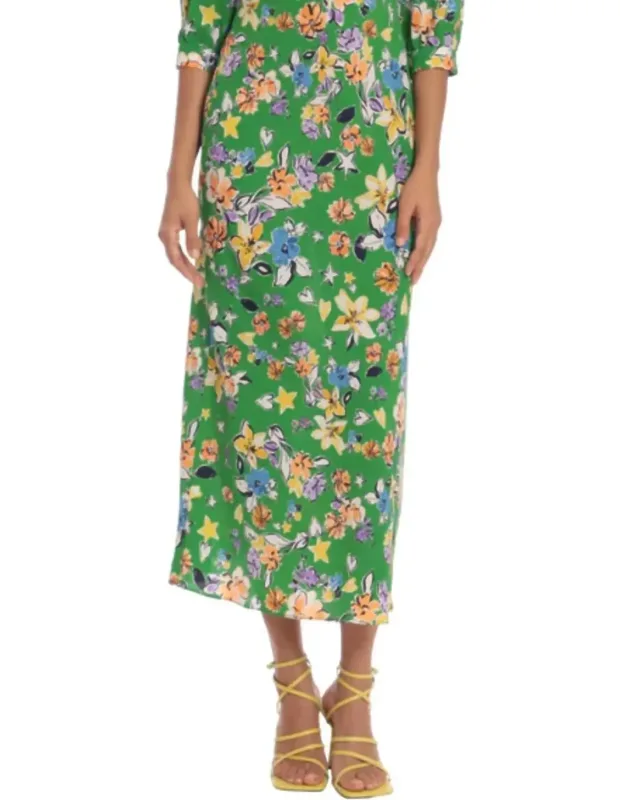 Floral Print Empire Dress