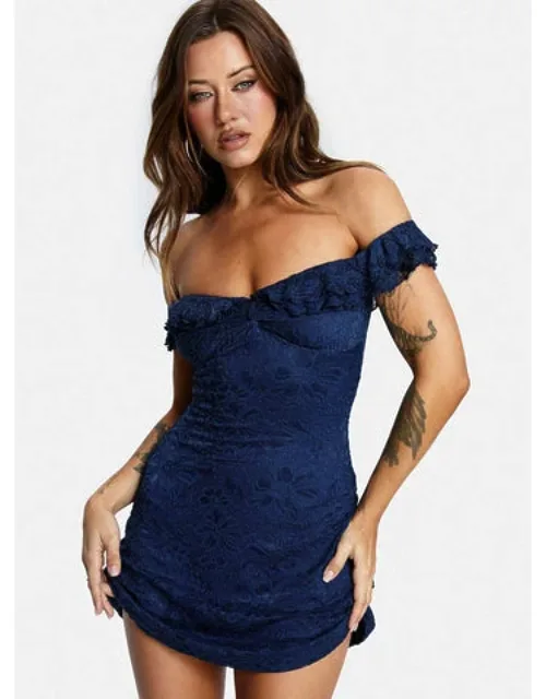 Anabeila Strapless Frill Mini Dress