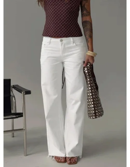 Low Rise Straight Leg Jeans