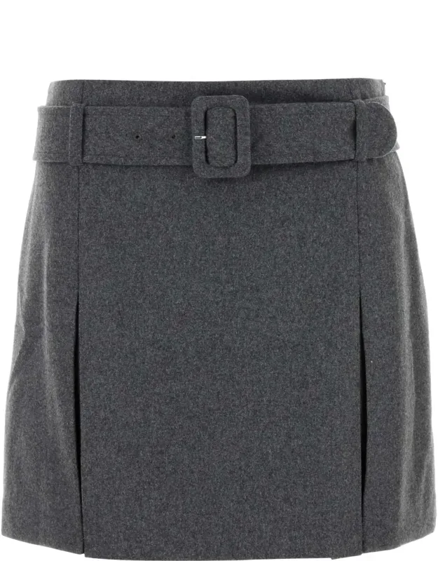 Flannel Mini Skirt