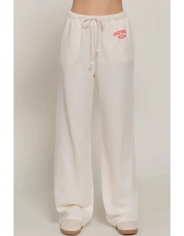 Waistband Print Detail Sweatpants