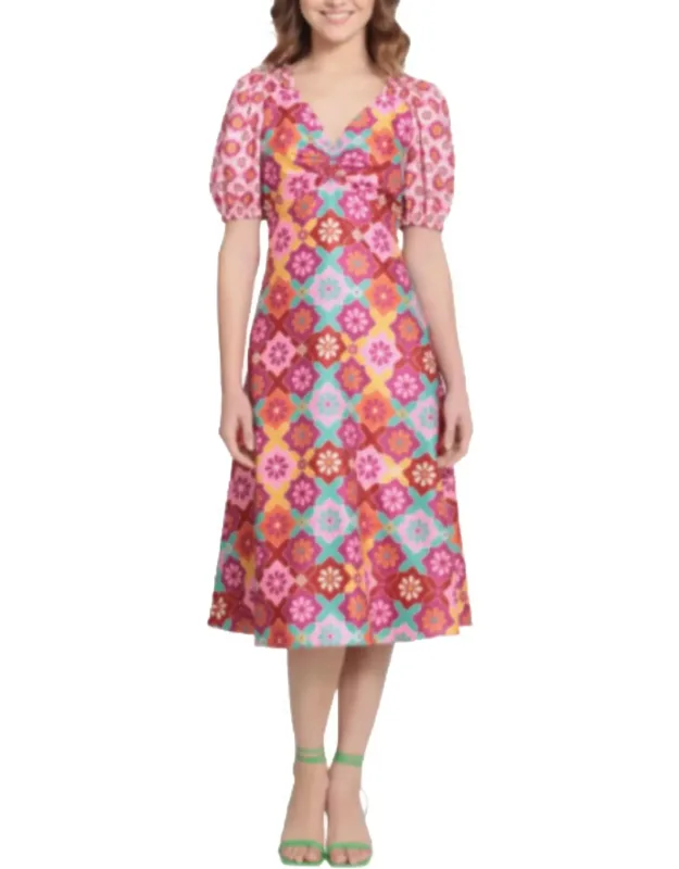 Floral A-line Dress