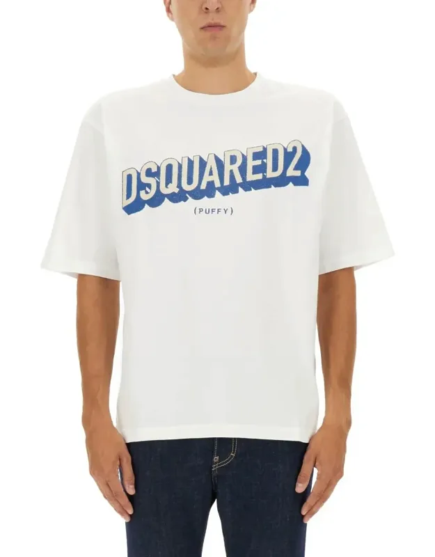 T-shirt With Logo, 100% Cotton