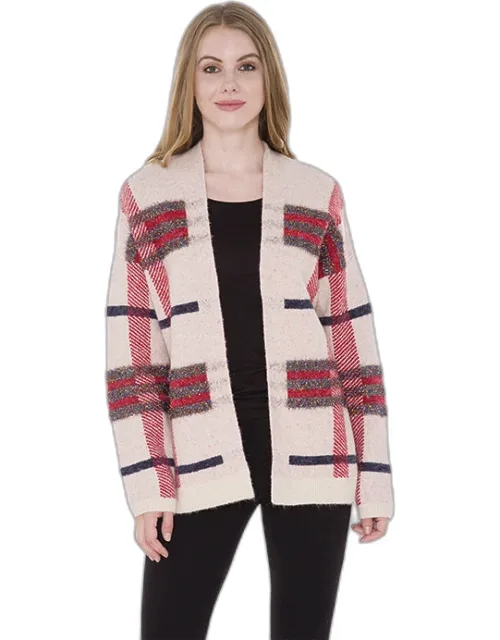 Plaid Check Cardigan
