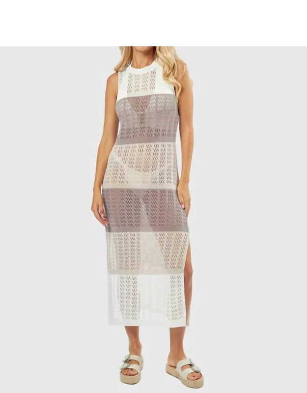 Eyelet Split Dress