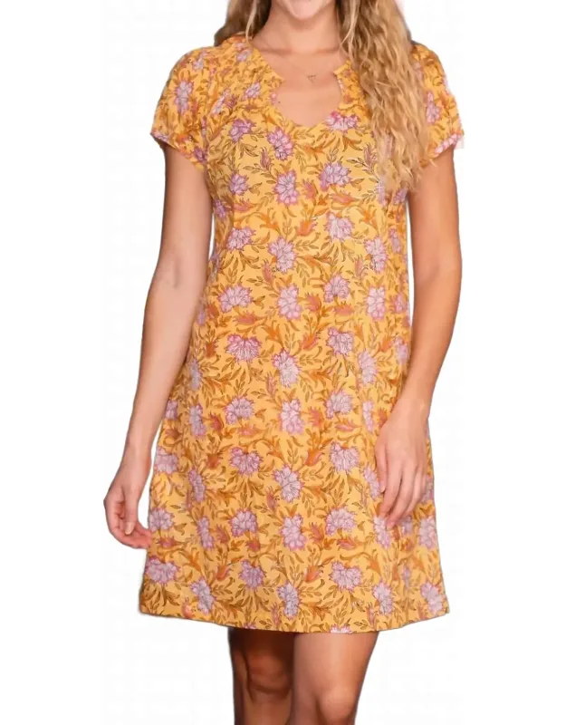 Floral V-neck Dress