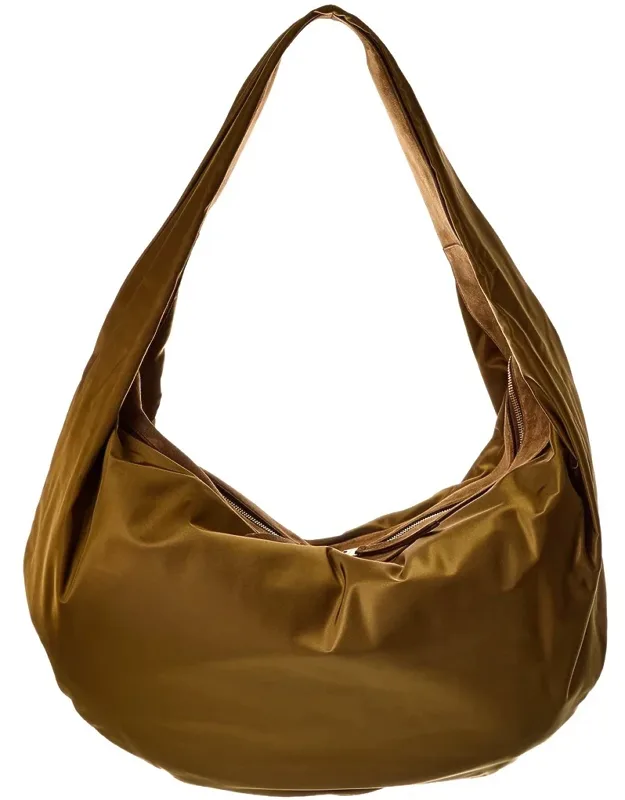 Olivia Sport Nylon & Leather Hobo Bag