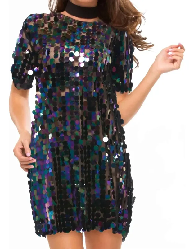 Funky Town Sequin Mini Dress