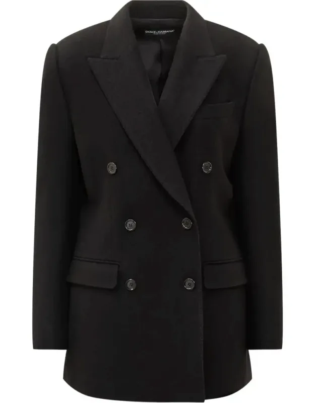Wool Double-breasted Blazer