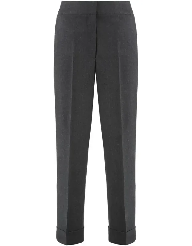 Cropped Pants In Wool Blend