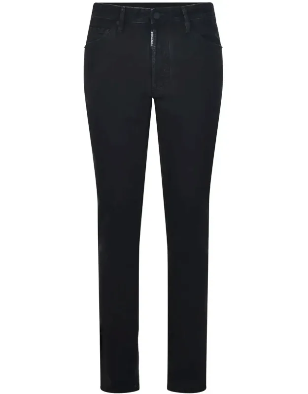 Dsquared2 'cool Guy' Jeans - Five Pockets, Belt Loops, Button Closure, Embroidered Logo Label, Leather Logo Pocket